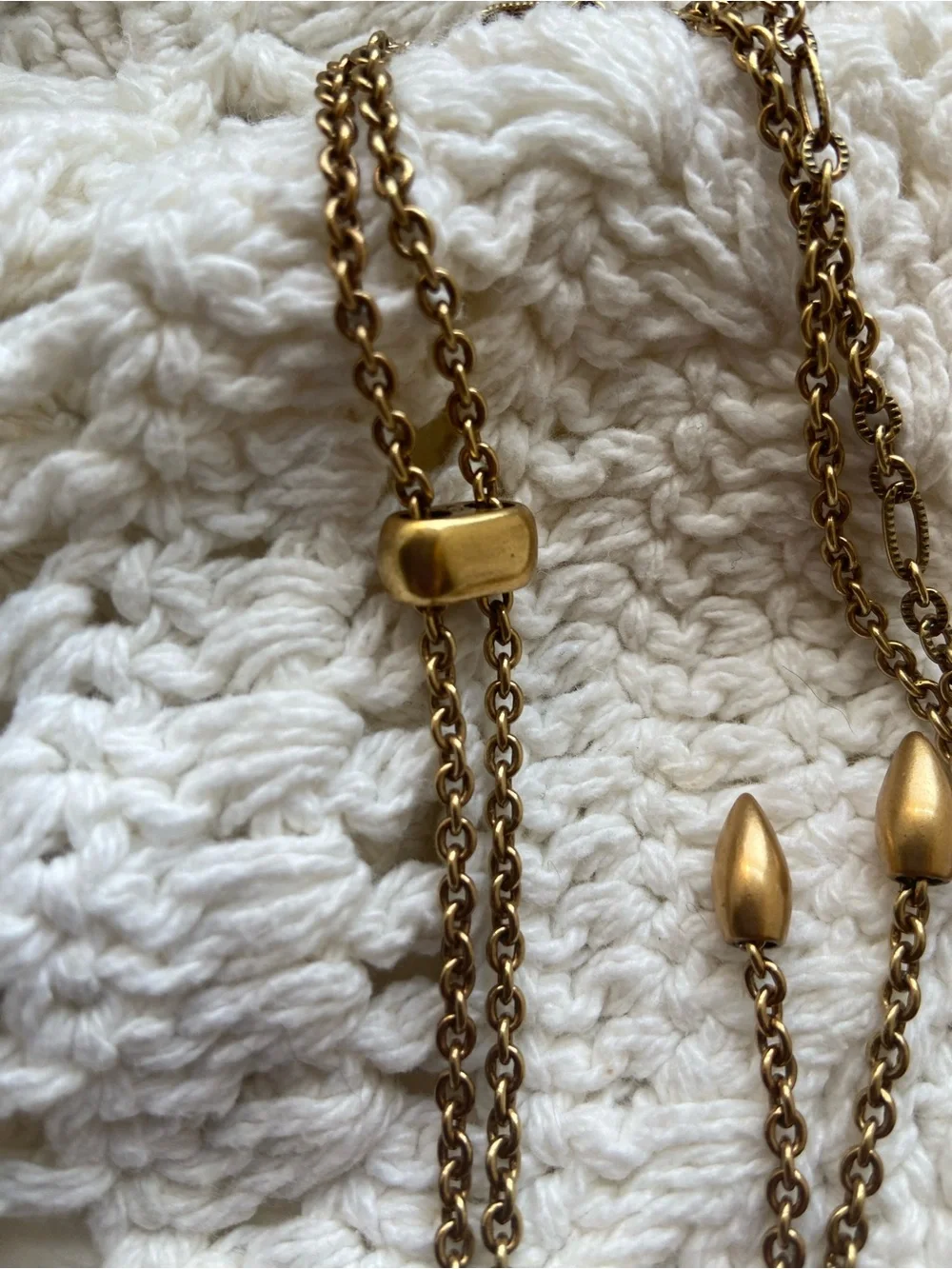 Kendra Scott Gold Teal Blue Crystal Long Adjustable Statement Necklace
